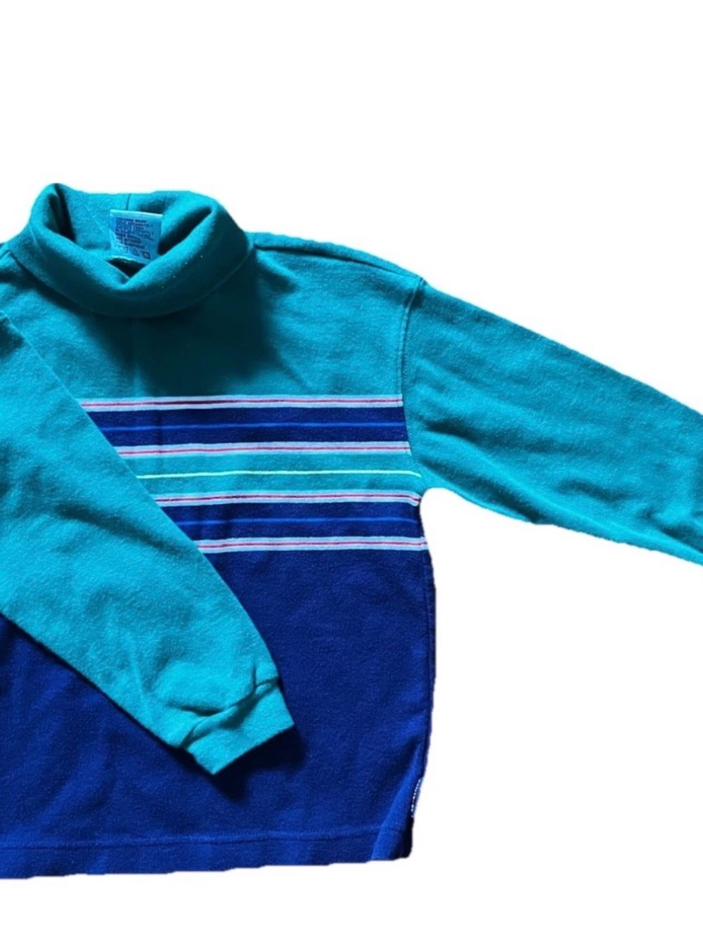 Gymboree Gymsport 90’s Y2K Kids Turtle Neck Sweater Large 4-5 Yrs Vintage